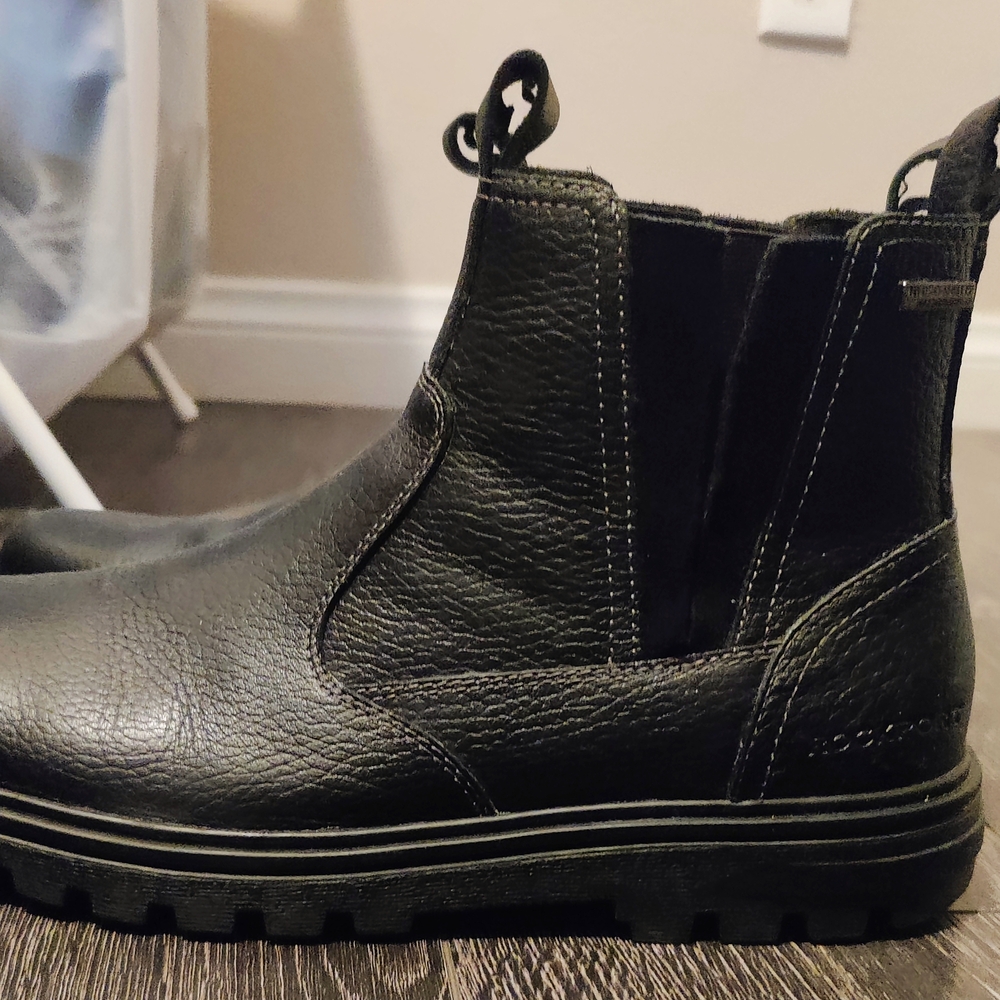 Black Leather Men's Boots